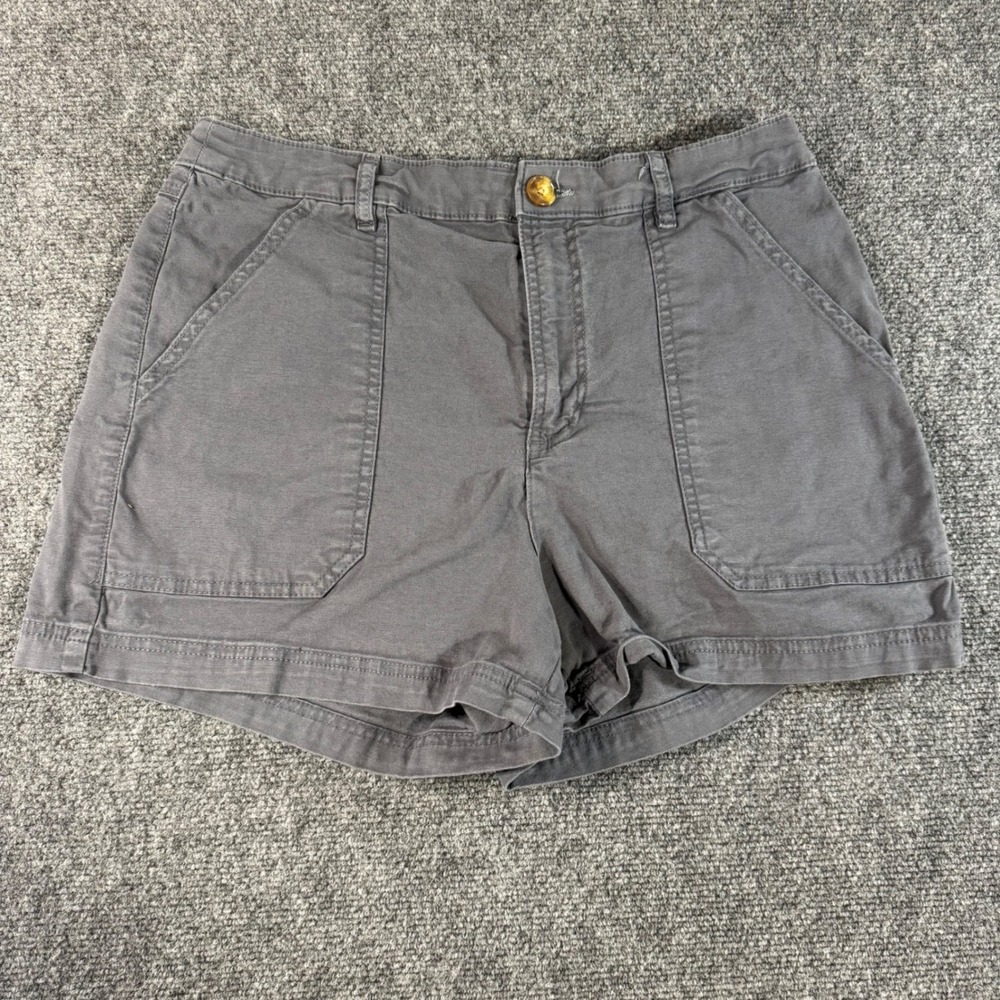 Marine Layer Utility Shorts Charcoal Gray 14 Patch Pocket Mid Rise Casual